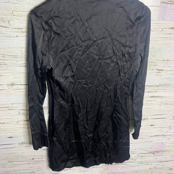 Zara black long sleeve mini dress cutout dress NWT size small - Picture 8 of 9